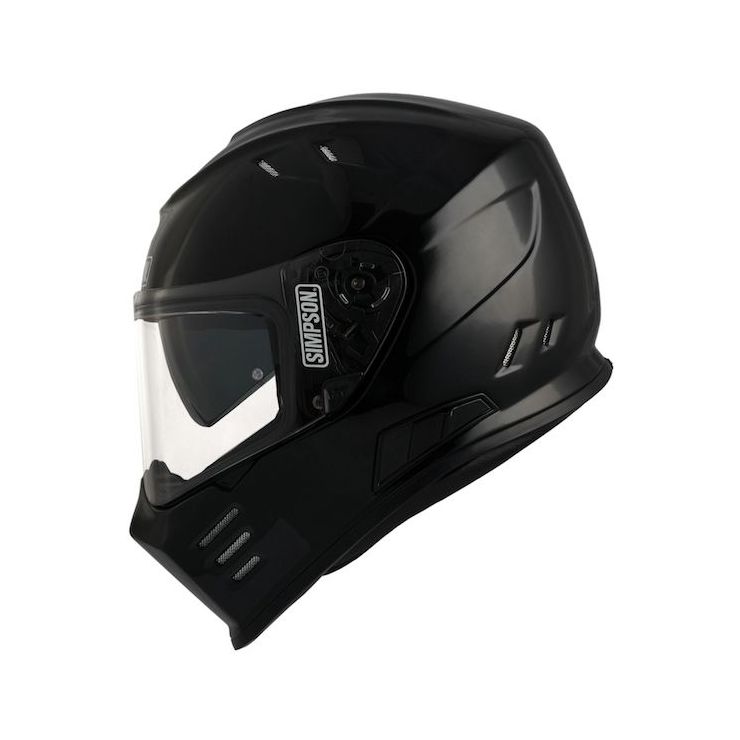 Simpson Venom ECE Motorcycle Crash Helmet Gloss Black